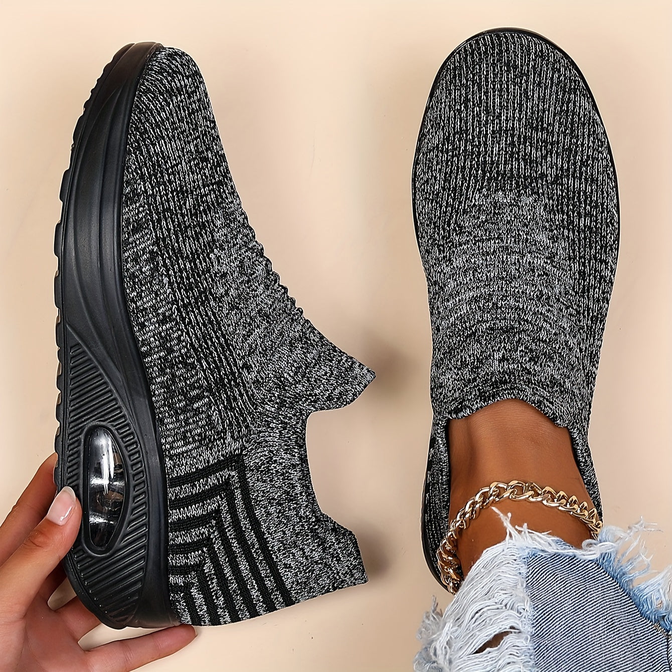 Women's 1 Pair Fashionable Causal Colorblock Round Toe Running Shoes, Sporty Lightweight Breathable Lace Up Running Shoes, Simple Design Running Shoes For Daily Wear